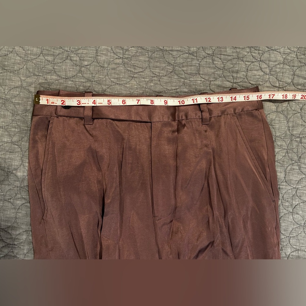 Madewell The Harlow Wide-Leg Pant in Satin Size 10 Iced Mocha NWT - Picture 10 of 10